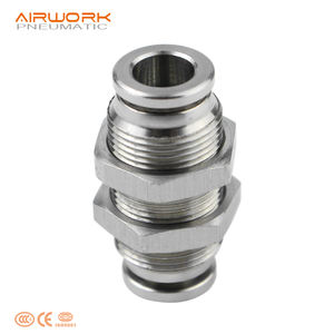 בערב איחוד 12 עד 12 מ "מ 304 316 לדחוף פנאומטי נירוסטה במנעול אוויר להתחבר הולם - Product Image 2