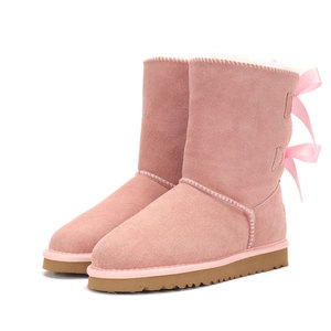Bottes d'hiver pour <span class=keywords><strong>femme</strong></span> en véritable peau de mouton australienne double face, modèle très prisé, pour la neige - Product Image 3