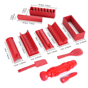 Juego de utensilios de cocina para <span class=keywords><strong>Sushi</strong></span>, Kit de utensilios para hacer <span class=keywords><strong>Sushi</strong></span> de uso fácil para <span class=keywords><strong>principiantes</strong></span>, color rojo, superventas - Product Image 6