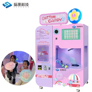 Hoge Kwaliteit Fancy Automatische Suikerspin Automaat Voor Party Candy Floss Machine Automatische Machine Suikerspin