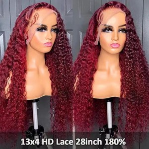 Peluca de Cabello Humano Virgen Brasileño, Rizado Artificial, Largo y Ondulado, Despeinado, <span class=keywords><strong>Color</strong></span> Natural, Voluminoso, Sin Pegamento - Product Image 6