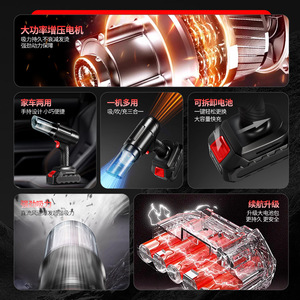 Aspirateur à main 21V, moteur sans balais, rechargeable, sans fil, avec lumières LED, pour voiture et usage domestique - Product Image 5