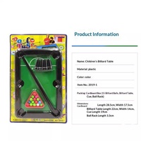 Table de billard miniature portable, ensemble de billard simulé, jeu de table pour maison de poupée, jouet en plastique, article promotionnel en gros