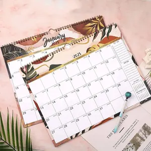 Benutzer definierte A4 A3 A2 Großer hängender Spiral kalender Wandkalender Druck