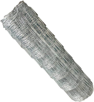 Clôture de prairie en porcelaine plongée à chaud 4ft x 330ft Joint de charnière galvanisé Clôture en maille de chèvre de prairie