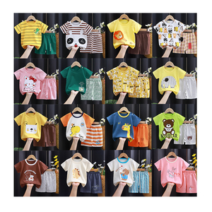 Completi Estivi per Ragazzi, Abbigliamento Casual per Bambini, Completo con Maglietta a Maniche Corte e Pantaloncini, Set Due Pezzi - Product Image 1