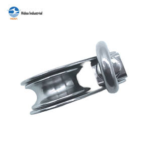 Poulie de dérivation simple pliable en acier inoxydable 304 316, électro-polie, pour quincaillerie marine - Product Image 5