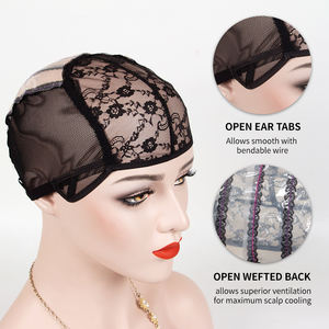 Nouvelle Arrivée Populaire Bretelles Réglables En Plastique <span class=keywords><strong>Suisse</strong></span> Dentelle Tissage Net Perruque Soie Base Dentelle Perruques Faisant - Product Image 4