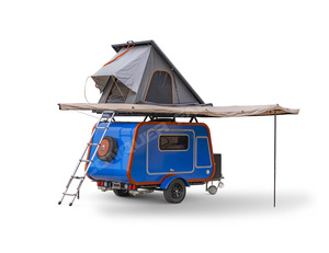 Conquer Falcon Lightweight Mini <strong>Teardrop</strong> On-Road <strong>Camper</strong> Trailer <strong>Popular</strong> Outdoor Camping Gear for 2 Persons - Product Image 2