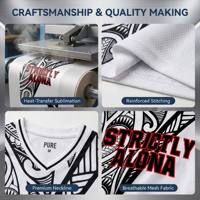 Camiseta de Baloncesto Personalizada Hawaii Maori NZ OEM, Uniforme de Baloncesto con MOQ Bajo, Estilo Reggae Rasta, Camiseta de Baloncesto Personalizada para Entrenamiento de Equipo
