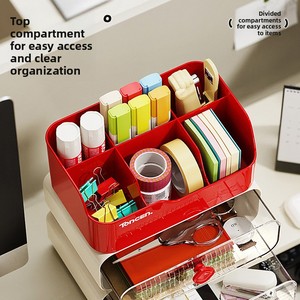 Organisateur de <span class=keywords><strong>tiroirs</strong></span> cosmétiques transparent empilable pour dortoir - Product Image 5