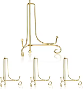 6 inch có thể gập lại tấm chủ đứng hình ảnh khung đứng sắt đen Giá vẽ đứng Rack hiển thị cho hình ảnh trang trí nội thất máy tính bảng Tabletop - Product Image 2