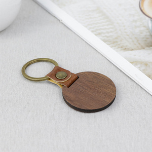 <span class=keywords><strong>Keyring</strong></span> vòng hình dạng da Keychain Phụ kiện kết hợp sang trọng cảm thấy <span class=keywords><strong>PU</strong></span> da vẻ đẹp tự nhiên Gỗ Óc Chó - Product Image 5