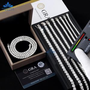 Цепочка из муассанита, 2 мм, 3 мм, 925 - Product Image 2