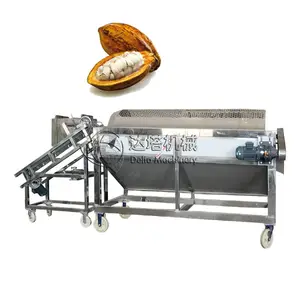 Machine de découpe industrielle de cacao, appareil d'extraction avec séparation de grains de cacao