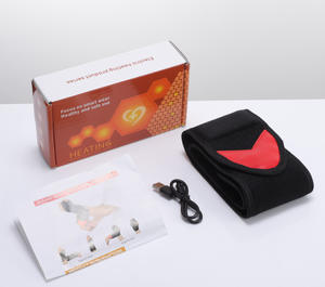 Ceinture de massage chauffante sans fil à LED 660nm 850nm avec fonction musicale, rechargeable par USB, pour thérapie par lumière rouge et soulagement des douleurs aux mains - Product Image 4