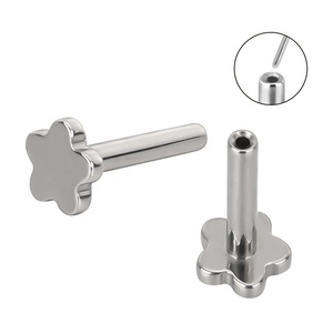 Gzn xuyên Titan threadless & đẩy Pin tam giác tim hoa labret bài - Product Image 4
