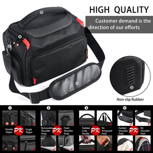 <span class=keywords><strong>Borsa</strong></span> a <span class=keywords><strong>Tracolla</strong></span> Professionale B700 in Nylon Impermeabile per Attrezzatura <span class=keywords><strong>Fotografica</strong></span> per Fotocamera Digitale DSLR e Obiettivi Nikon Canon Sony Video - Product Image 5