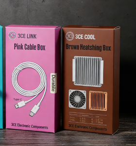 Boîte d'emballage transparente pour produits 3CE, petite boîte personnalisée pour pièces électriques, emballage d'affichage avec design clair pour l'électronique - Product Image 3