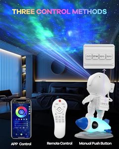 Астронавт звезда Галактика проектор ночник, таймер и приложение и пульт дистанционного управления, Bluetooth динамик и белый шум, подарки на день рождения - Product Image 5