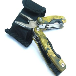 <b>Mini</b> Camping Outdoor Multi-Tool <b>Pliers</b> Folding Camouflage Stainless Steel 13 Functions Survival Tool Small Size - Product Image 1