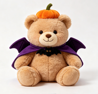 Ours en peluche personnalisé OEM pour Halloween, jouet en peluche avec logo, taille et couleur sur mesure pour promotion ou cadeau d'Halloween