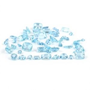 Aigue-marine 100% authentique, pierre précieuse facettée, couleur bleue, naturelle, en vrac, taille libre, formes variées, qualité supérieure, certifiée par un tiers - Product Image 1