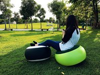 Canapé gonflable en vinyle robuste canapé gonflable canapé floqué chaise longue de luxe canapé gonflable en PVC