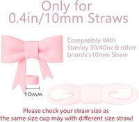 Vente en gros 30oz Silicone anti-poussière gobelet strass réutilisable bouteille d'eau accessoires arc paille Topper couverture compatible