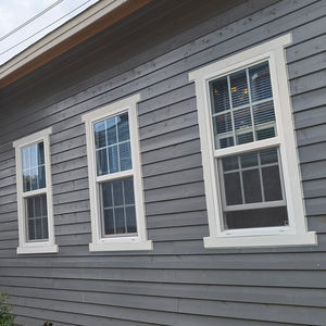 Fenêtre coulissante verticale de style américain avec grilles, en PVC vinyle, fenêtres à simple et <span class=keywords><strong>double</strong></span> battant, portes et fenêtres en PVC - Product Image 6