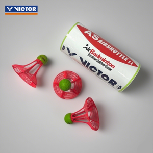 VICTOR AS AirShuttle II BWF - Volantes Oficiales <span class=keywords><strong>de</strong></span> Bádminton, Volantes <span class=keywords><strong>de</strong></span> Nailon Resistentes al Viento para Exteriores, 3 Unidades por Tubo - Product Image 1