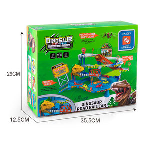 EPT Hot Dinosaur World, Pista de Carreras de Dinosaurios, Juguete de Coche, Tren, Set para Niños, Cool Wheels, Pistas de Encaje, Juguetes para Niños - Product Image 3