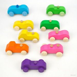 Diy Graffiti minyatür ahşap renk araba Montessori çocuk eğitim oyuncak bilim ve mühendislik öğrenme için - Product Image 3