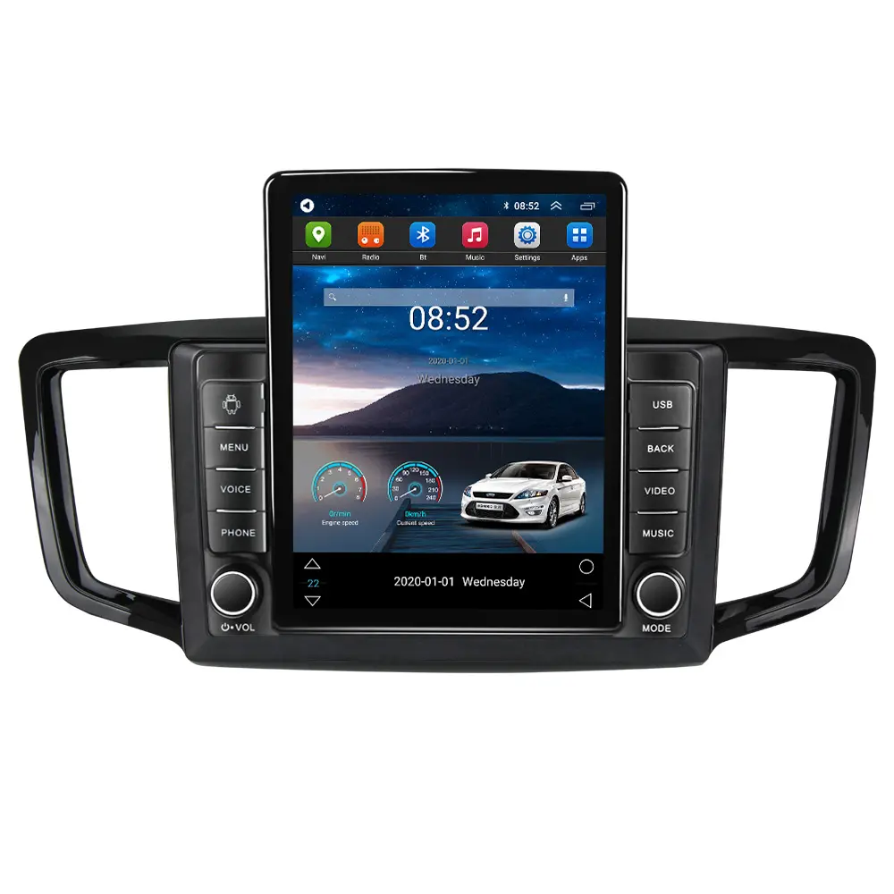 Navifly Tesla Android11 8 + 128G Xe Stereo Autoradio Đối Với Honda Odyssey 2015-2019 GPS Bt DSP Rds Xe Chơi Âm Thanh Stereo GPS Navigator