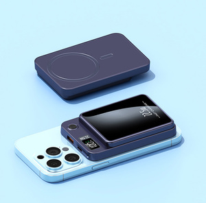 Xinrunjin Logo personnalisé 10000mAh Mini Powerbank magnétique Type C Betteri chargeur de téléphone externe Station cadeau Cargador Portatil - Product Image 6