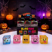 Jouet Squishy Anti-stress en Maltose Transparente Scintillante, Couleurs Assorties, Idéal pour Halloween et Cadeaux de Fête (Vente Flash)