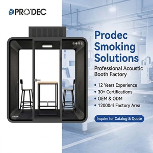 <span class=keywords><strong>Prodec</strong></span> Acoustic: Cabina de Fumadores Móvil, Cabina Insonorizada Profesional para Oficina, Espacios Elegantes para Fumar - Product Image 2