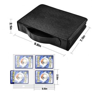 Nuevo Libro Portátil para Tarjetas de Juego con 4 Compartimentos, para más de 400 Tarjetas de Visita, Tarjetas de Pokémon, Libro de Almacenamiento - Product Image 3