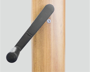 Ombrello da esterno moderno resistente con finitura in legno grande ombrellone 3*3M quadrati con luce su misura ombrellone da giardino - Product Image 6