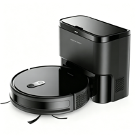 Robot Vacuum Cleaner GS1-D Gyroscope Navigation dengan Harga Terbaik, Dikendalikan Aplikasi Tuya WiFi, Pembersih Otomatis, dan Sistem Pengosongan Otomatis