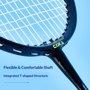 Set di 2 Racchette da Badminton e 1 Borsa, Racchette Doppie in Carbonio per Adulti, Leggere e Resistenti, Durezza Moderata, Spessore Manico G4 - Product Image 4