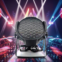 Projecteur LED Par 54x3W RGBW Pleine Couleur avec Contrôle DMX512 pour DJ, Discothèque, Scène, Bar et Événements de Mariage