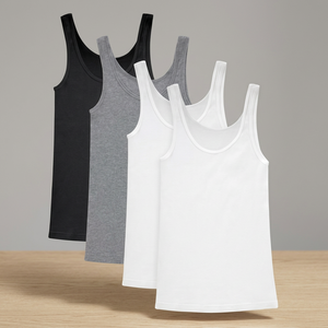 Summer Embossed Breathable Woolen Hip Hop Tank Tops <b>Women</b> Spaghetti Strap Camisole Knitted <b>Vest</b> Front Logo Scoop Neck - Product Image 3