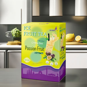 Té verde helado de maracuyá, té saludable mezclado, té instantáneo de manzana, paquete de 3 sets en caja - Product Image 1
