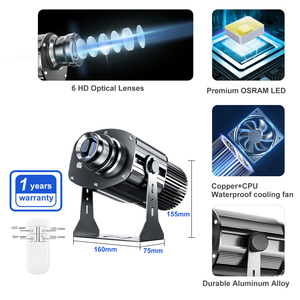 TMUT 160W Laser Logo Gobo <b>Projector</b> Light Led Advertising OEM Outdoor IP67 Rated Ra85 8500K - Product Image 5