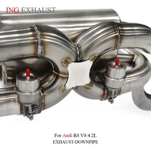 ING pour <span class=keywords><strong>2022</strong></span>-UP <span class=keywords><strong>Audi</strong></span> <span class=keywords><strong>R8</strong></span> 4.2 <span class=keywords><strong>V8</strong></span> tuyau d'échappement avec soupapes de silencieux en acier inoxydable Catback échappement <span class=keywords><strong>R8</strong></span> échappement - Product Image 5