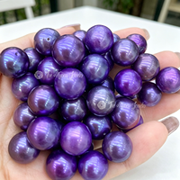 Perles d'eau douce romantiques Muses Jewels, perles rondes colorées à l'éclat naturel, 11mm-13mm, pour la fabrication de pendentifs de mariage DIY