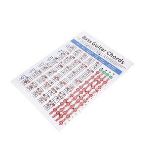 Tabella di <span class=keywords><strong>Accordi</strong></span> <span class=keywords><strong>per</strong></span> Basso a 4 Corde, Accessori <span class=keywords><strong>per</strong></span> Strumenti <span class=keywords><strong>Musicali</strong></span> <span class=keywords><strong>per</strong></span> Principianti - Product Image 2