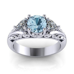 Anello di Moda con Pietra Blu, Design Minimalista ed Elegante, Gioiello da Donna per Uso Quotidiano, Anello Statement - Product Image 2