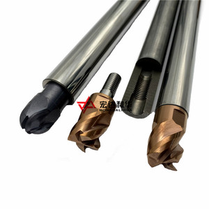Fresas de extremo de radio de carburo intercambiables de grano súper <span class=keywords><strong>micro</strong></span> M8 de, cabezales de corte modulares personalizables, soporte OEM - Product Image 2
